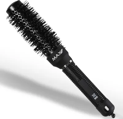 Produktbild von Professionelle Keramik Rundbürste 32mm mit Max Pro-Technologie, optimal für voluminöses und glänzendes Haarstyling