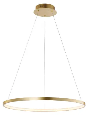 Obrázok produktu pre Závesné svietidlo LED, hliník, zlatá farba, D 60 cm