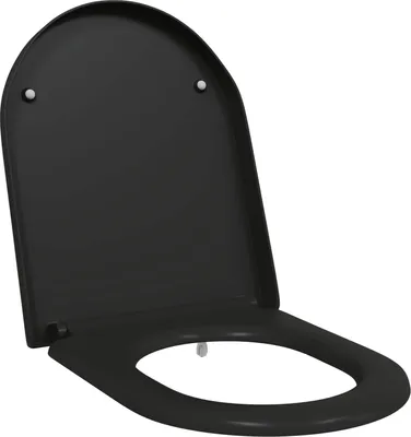 Obrázok produktu pre WC sedadlo Čierna 49 x 36 x 4 cm Duroplast