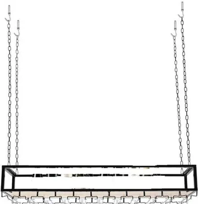 Produktbild von Famanu Weinregal mit Weingläserhalter - Deckenmontage - 120 x 25 x 22 cm