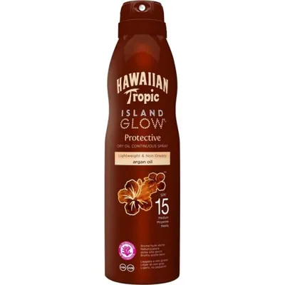 Image de Hawaiian Tropic Island Glow Huile sèche protectrice SPF15 177 ml