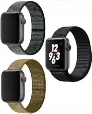 Image de Apple Watch Armband 42 44 45 Mm Nylon 3 Stück