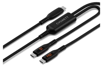 Image de Cygnett Unite, 1,5 m, USB-C, 2 x USB-C, USB 2.0, 0,48 Gbit/s, noir