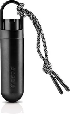 Produktbild von Eva Solo Minidispenser für Handdesinfektionsgel, Spender, Schlüsselanhänger, Kordel, Kunststoff, Black, 17 ml, 567900