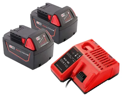 Akku-Set 2x 18V 5,0Ah + Ladegerät für 18V Li-Ion