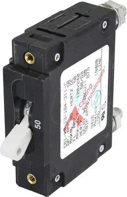 Immagine prodotto di Interruttore miniaturizzato unipolare serie C di Blue Sea Systems Nero 80 A Nero 80 A