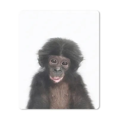 Produktbild von MuchoWow® Mauspad Mousepad Affe - Tiere - Natur - Schimpanse 30x40 cm - Mousepads - Maus Mat - Pad - Mausunterlage - Mausmatten