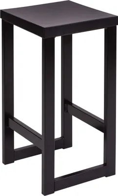 Produktbild von Spec-Wood, Hocker Holz LOFT, Barhocker Holz, Blumenhocker Holz mit Metallgestell, Duschhocker Modern, Küchenhocker, Barstühle, Tresenhocker, Sitzhocker 30x30x62 cm