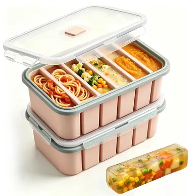 Produktbild von Silikon-Gefrierbehälter für Suppen und Brühen mit Deckel