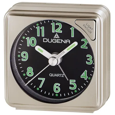Produktbild von DUGENA 4460614 Wecker Analog Licht Alarm gold