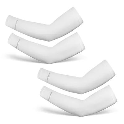 Image de ROCKBROS - Lot de 2 manchons de protection solaire respirants pour la randonnée et le camping, couleur blanche