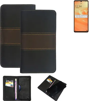 Produktbild von K-S-Trade Hülle Handyhülle kompatibel mit Sharp Aquos Sense6 Schutzhülle Walletcase Bookstyle Tasche Schutz Case Handytasche Wallet Cover