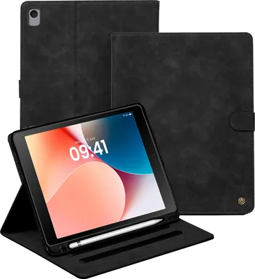 Produktbild von LBH Tablet Schutzhülle für Apple iPad 7. 8. 9. Gen 10.2 Zoll Cover Case Schutz Tablet Farbe: Schwarz
