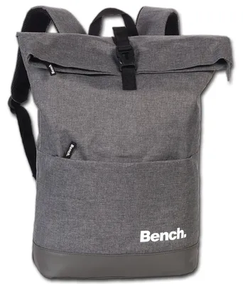 Imagen del producto de Mochila escolar gris, fabricada en poliéster, de 30x47x14 cm, uni. Marca: Bench, modelo: D3ORI309K