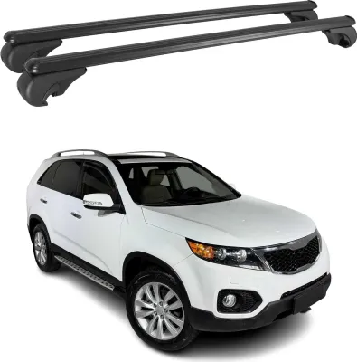 Produktbild von Dachträger für Kia Sorento 2009-2015 Gepäckträger Grundträger Alu Schwarz 2x