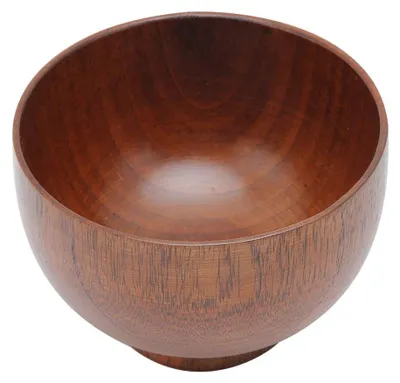 Holzkom, handgefertigt, 9 cm, für Obst oder Salate