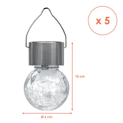 Produktbild von LED Solar Hängeleuchten Set - 5-teilig