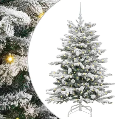 Immagine prodotto di vidaXL Albero di Natale artificiale pieghevole bianco 150 cm PE e PVC