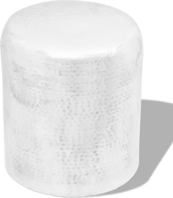 Obrázok produktu pre Tepaná hliníková stolička/príručný stolík, strieborná farba