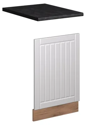Imagen del producto de Panel frontal Vicco Fame-Line Blanco casa de campo/Roble dorado 45 cm, ET Antracita, Model 57003