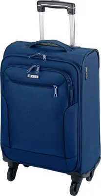 Produktbild von Weicher Koffer 67 cm mittlerer 80 Liter Rollen Stoff Trolley Blau Uni Bowatex