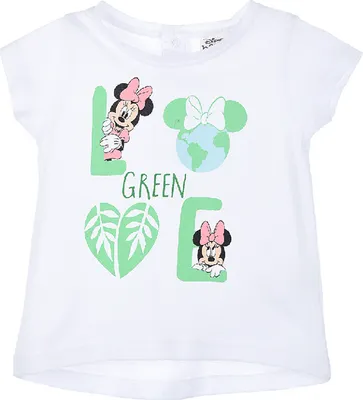 Zdjęcie produktu dla Koszulka dziecięca z krótkim rękawem Myszka Minnie , Kolor:Biały, Rozmiar:86