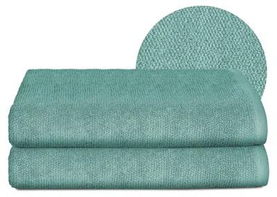 Produktbild von BEAUTEX Handtuch-Set Premium Frottier Sets, 100% Baumwolle 550g/m²,Ozeanblau,Set: 2 Badetücher - 70x140 cm