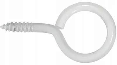 Produktbild von Amig Schraubhaken mit Öse 3x30mm Weiß