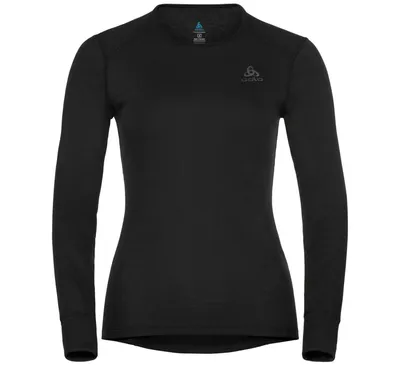Produktbild von Damen-T-Shirt Odlo BL TOP Crew Neck L/S ACTIVE WARM ECO Größe S Schwarz