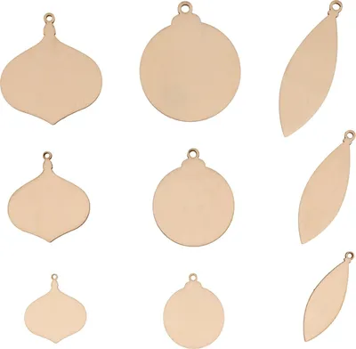 Immagine prodotto di 90 mini decorazioni in legno - palline di Natale