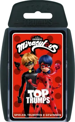 Produktbild von Top Trumps Miraculous Ladybug Quartettspiel Kartenspiel Quartett Karten Spiel