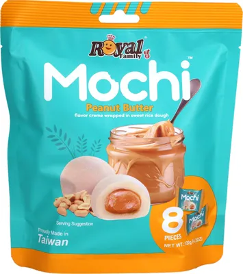 Obrázok produktu pre Royal Family Mochi Peanut Butter Cream Filling jednotlivo balené 120g