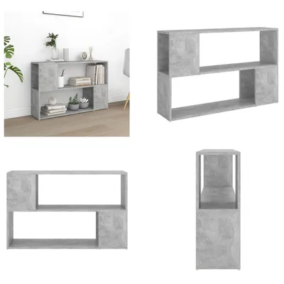 Immagine prodotto di vidaXL Libreria grigio cemento 100x24x63 cm materiale a base di legno - Libreria - Librerie - Libreria - Librerie