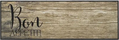 MD Entree Küchenmatte Cook&Wash 50x150cm wood bon appetit!