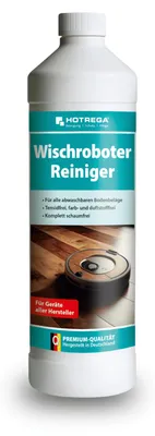 Produktbild von HOTREGA Wischroboter Reiniger Konzentrat 1L, Reinigungsmittel für alle wasserfesten Oberflächen, schaumlos, tensidefrei