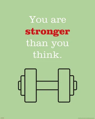 Produktbild von You are stronger - Motivational Kunstdruck - Mini Poster Druck - 40x50 cm