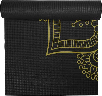 Produktbild von VirtuFit Premium Yogamat 183 x 61 x 0,4 cm Schwarz Mandala