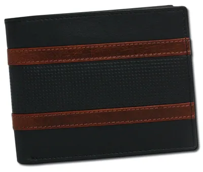 Productafbeelding van DrachenLeder heren portemonnee, leder, zwart, mediumbruin, 25x125x10 cm, modelnummer OPO006S1