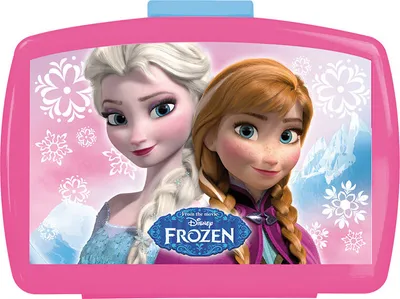 Produktbild von p:os 24936 - Brotdose Premium mit Einsatz Disney Frozen, 16 x 12 x 6.5 cm