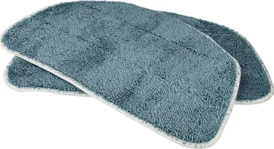 Produktbild von vhbw 2x Wischbezug kompatibel mit Leifheit CleanTenso 2.0 Model 2022 Dampfreiniger, Dampfmop - Mikrofaser grau-blau 32,5 x 19 x 0,7cm