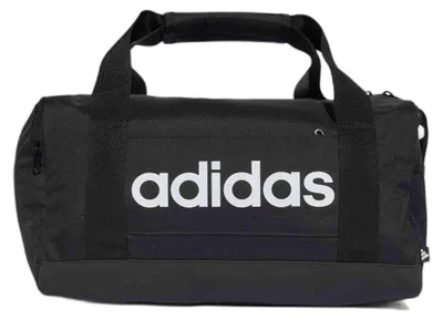 Produktbild von Adidas Linear Duffel Xs Sporttasche Mit Seitenfach - Schwarz / Weiß | Größe: XS