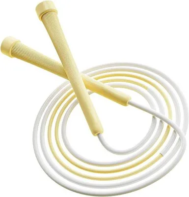 Obrázek produktu pro Lano na skákání pro dospělé a děti, 2,8 m, žluté, nastavitelné