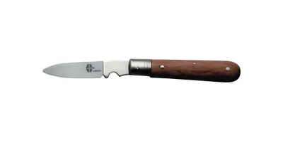 Image de Hesse Holzschalenmesser Kabelmesser Abisoliermesser (Holzgriff, 202mm) 480605