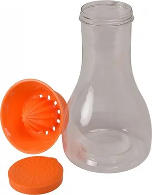 Produktbild von Karaffe mit Zitruspresse und Deckel - orange - Entsafter - Saftpresse - Orangenpresse - Zitronenpresse - Wasserkaraffe - Kanne