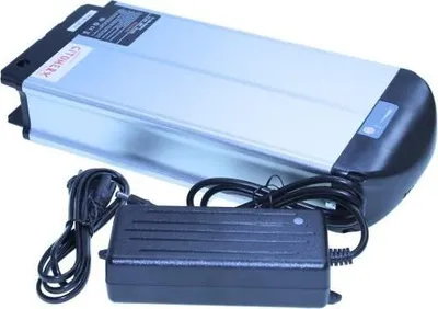 Produktbild von Akku 36V 10 AH Lithium Ionen 2 Pole XH370-10J mit Ladegerät für E-Bike, Pedelec, Elektrofahrrad