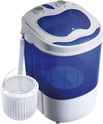 Productafbeelding van Mini Wasmachine - Compacte Wasmachine - Reizen Kamperen - Met Centrifugeren - 3 kg Capaciteit - Wit
