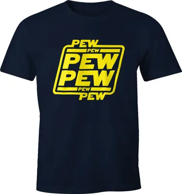 Produktbild von Herren T-Shirt Pew Pew Pew Fun-Shirt Moonworks®  XL