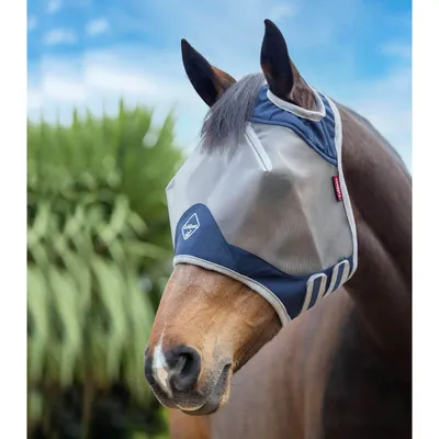 Image de Masque anti-mouches LeMieux LMX Armour Shield Pro Fly Mask- Masque anti-mouches standard Navy S