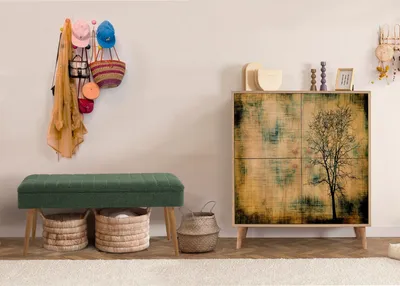 Obrázek produktu pro Skye Decor, Multilux - 729 - 1070, předsíňový nábytek, Sonomo, 100 % MELAMÍNEM POVLÁKNĚNÉ PANELY, 95 x 36 x 111 cm