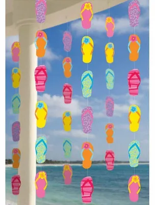 Produktbild von 6 hängende Flip Flop Girlanden